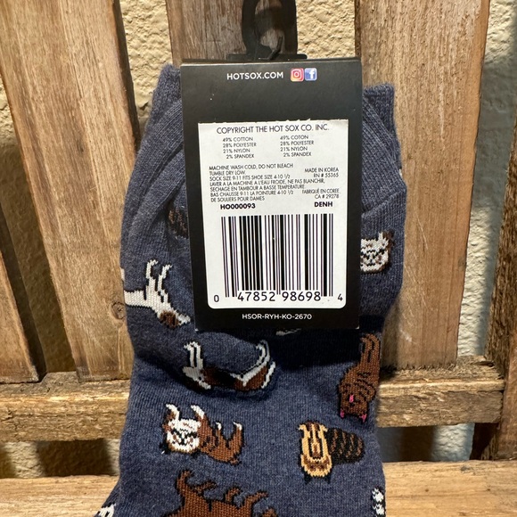 Dog Themed Socks Set Of 2, Novelty Crew Socks, Hot Sox, Dog Socks - Picture 8 of 12